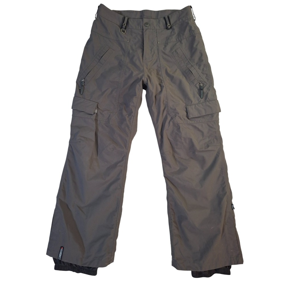 Bonfire Men's Snowboard Pants Medium Gray Nylon Classic Fit